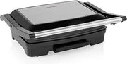 Apparecchio Grill con Piastre Sganciabili - Contactgrill con Piastre Sganciabili - Piastre Grill - Panino Fritto con Piastre Sganciabili - Superficie di Cottura 23 x 15 cm - Nero
