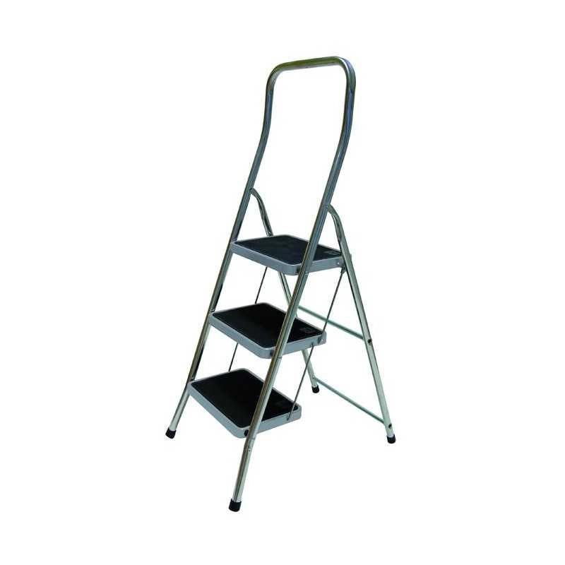 Sgabello Super-P Alluminio Alice Gradini Larghi Gradini 3