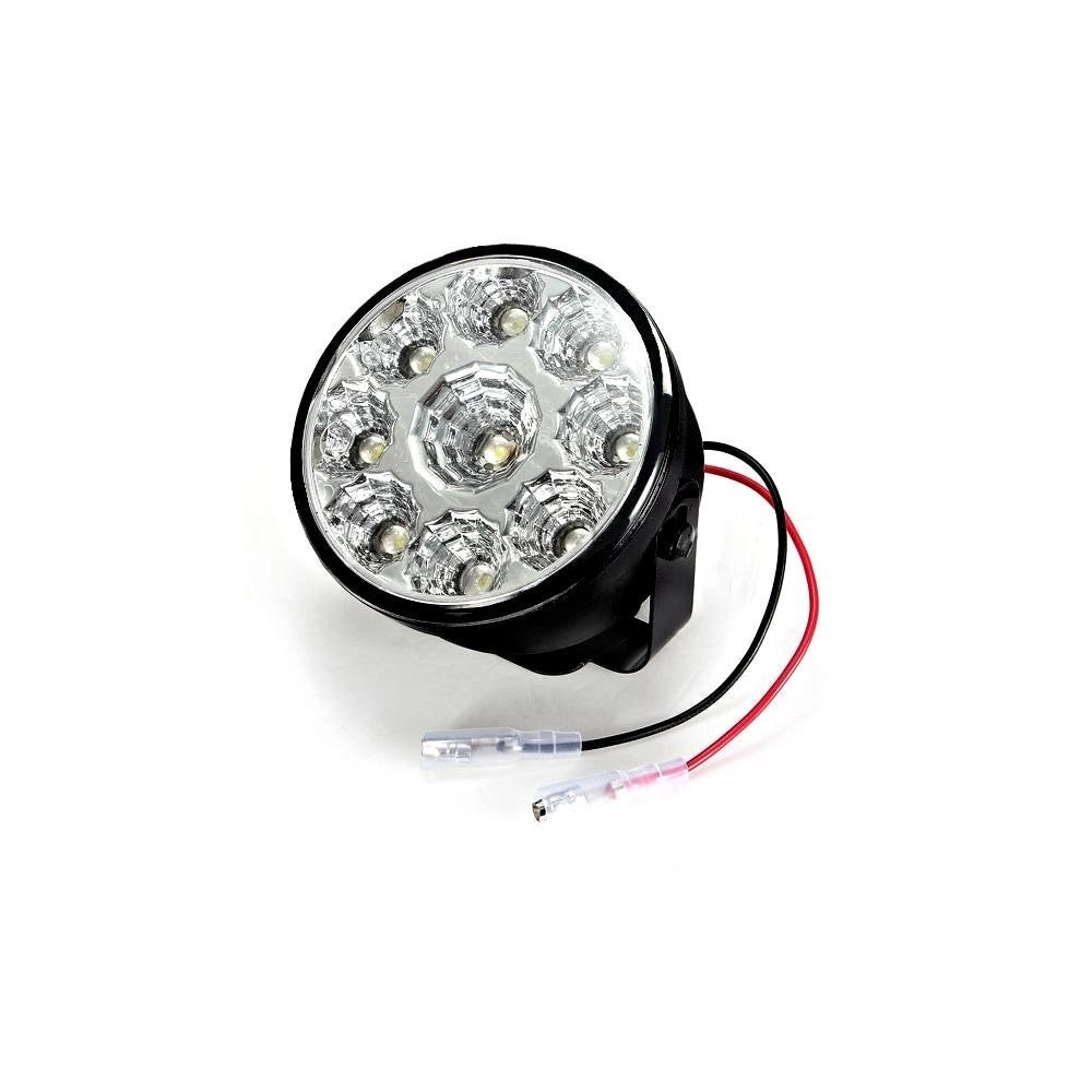 Trade Shop - Faro Faretto Led Smd Auto Coppia Fari Faretti Fendinebbia Suv Luci Diurne 9 Led -