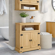vidaXL Mobile da Bagno Corona 70x33x80 cm in Legno Massello di Pino