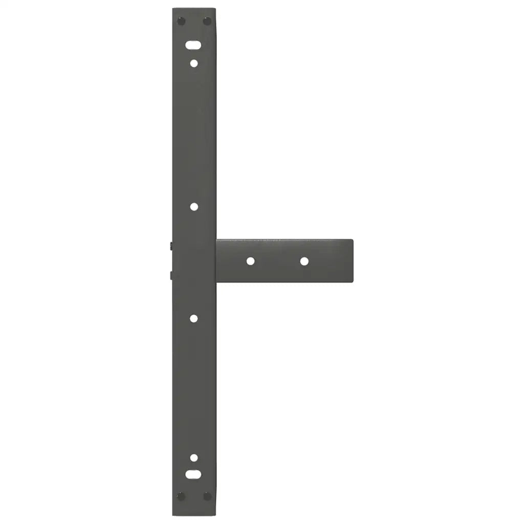 Gambe per Tavolino da Caff¨¨ a Forma di T 2 pz | Piede del tavolo Antracite 70x25x(42-43) cm Acciaio