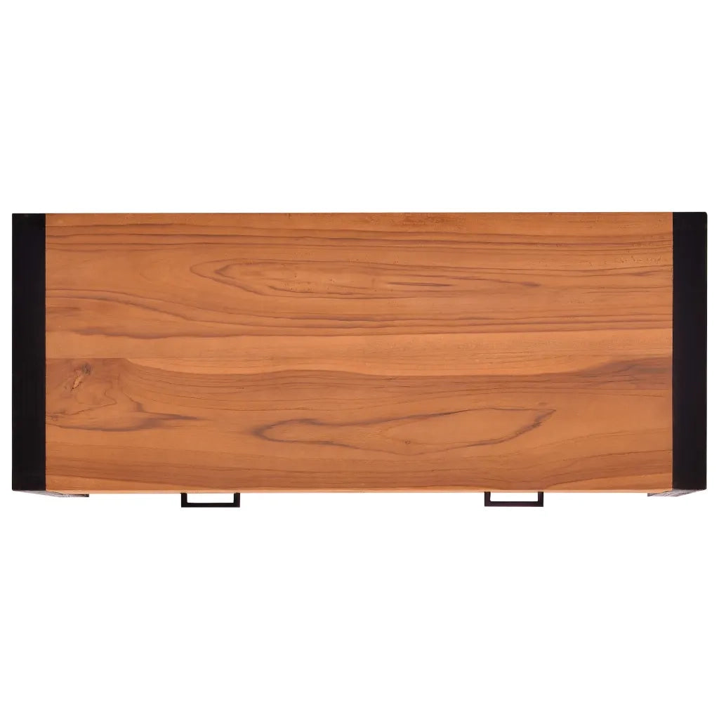 vidaXL Scrivania con 2 Cassetti 100x40x75 cm in Legno di Teak