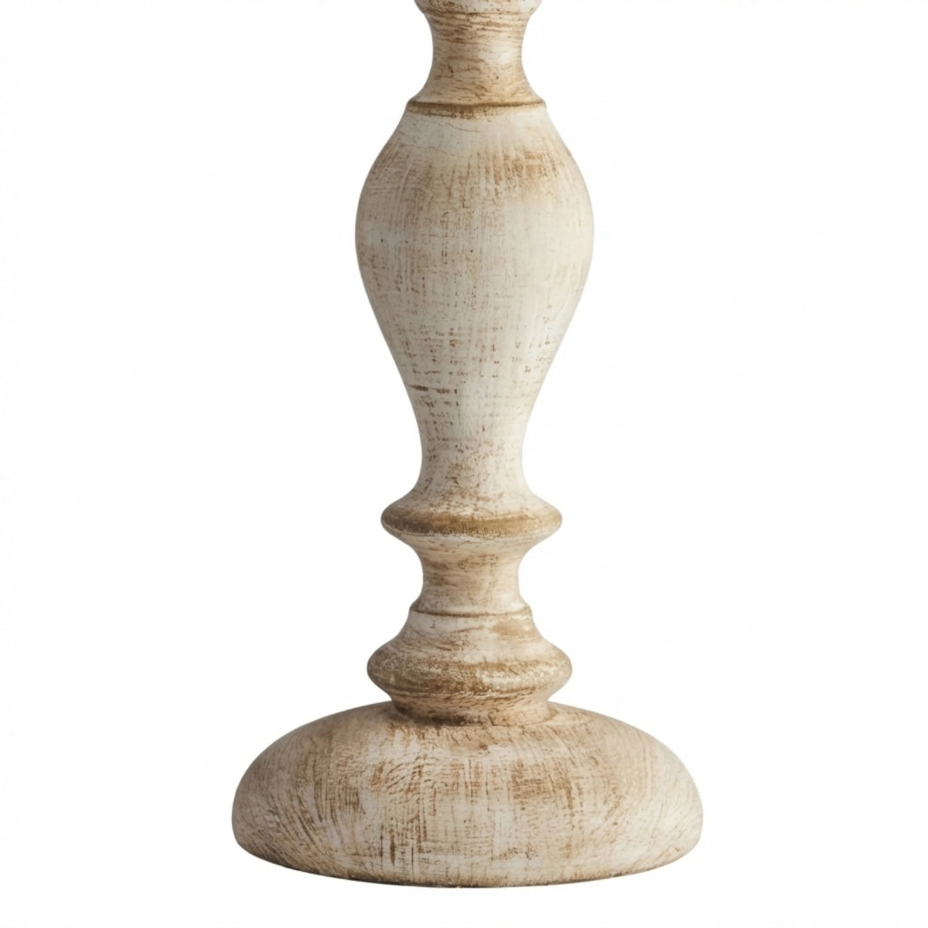 Lampada Da Tavolo Shabby Chic Cascina Bianco Tortora Vintage 1 Luce E27
