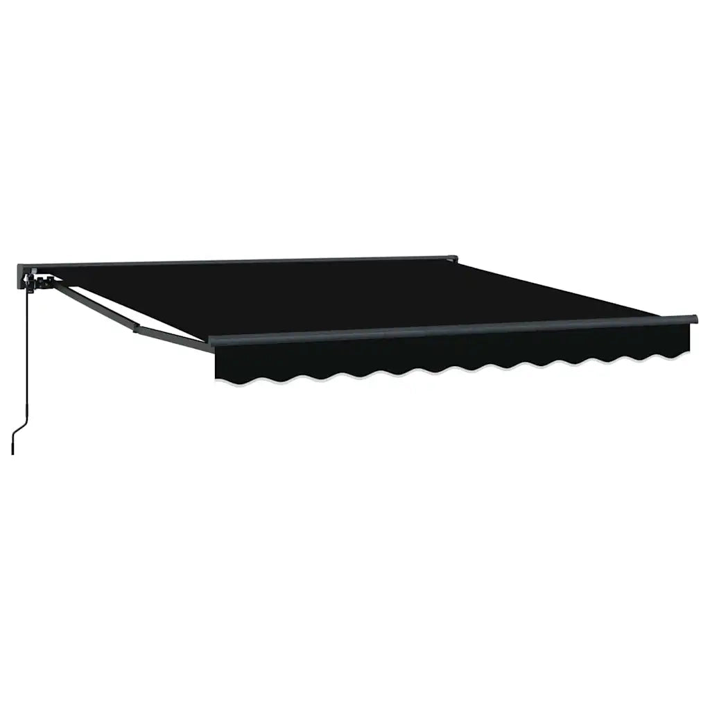 vidaXL Tenda Retrattile Nero 300x250 cm Tessuto