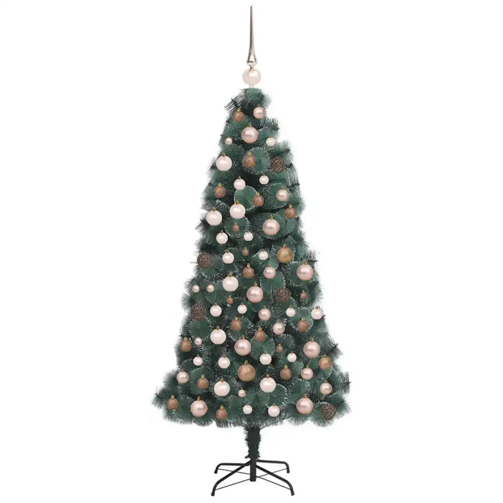 Albero di Natale artificiale preilluminato con set di palline 3396151