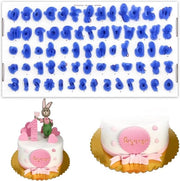 Fondant Cutter per Lettere - Stampa Fondant - Muffa per Decorazione di Torte - Set di Forme per Cifre e Lettere Reutilizzabili per Decorazione di Torte - Accessori per la Cucina - 1 Set di 66 pezzi