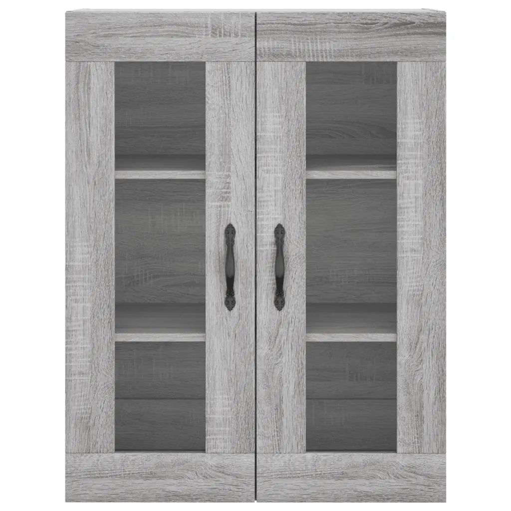 Credenza-Buffet-Armadio da cucina Grigio Sonoma 69,5x34x180 cm in Legno Multistrato 210780