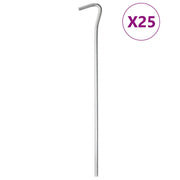 Picchetti per Tenda 25 pz 23 cm Ã˜5 mm in Acciaio Zincato