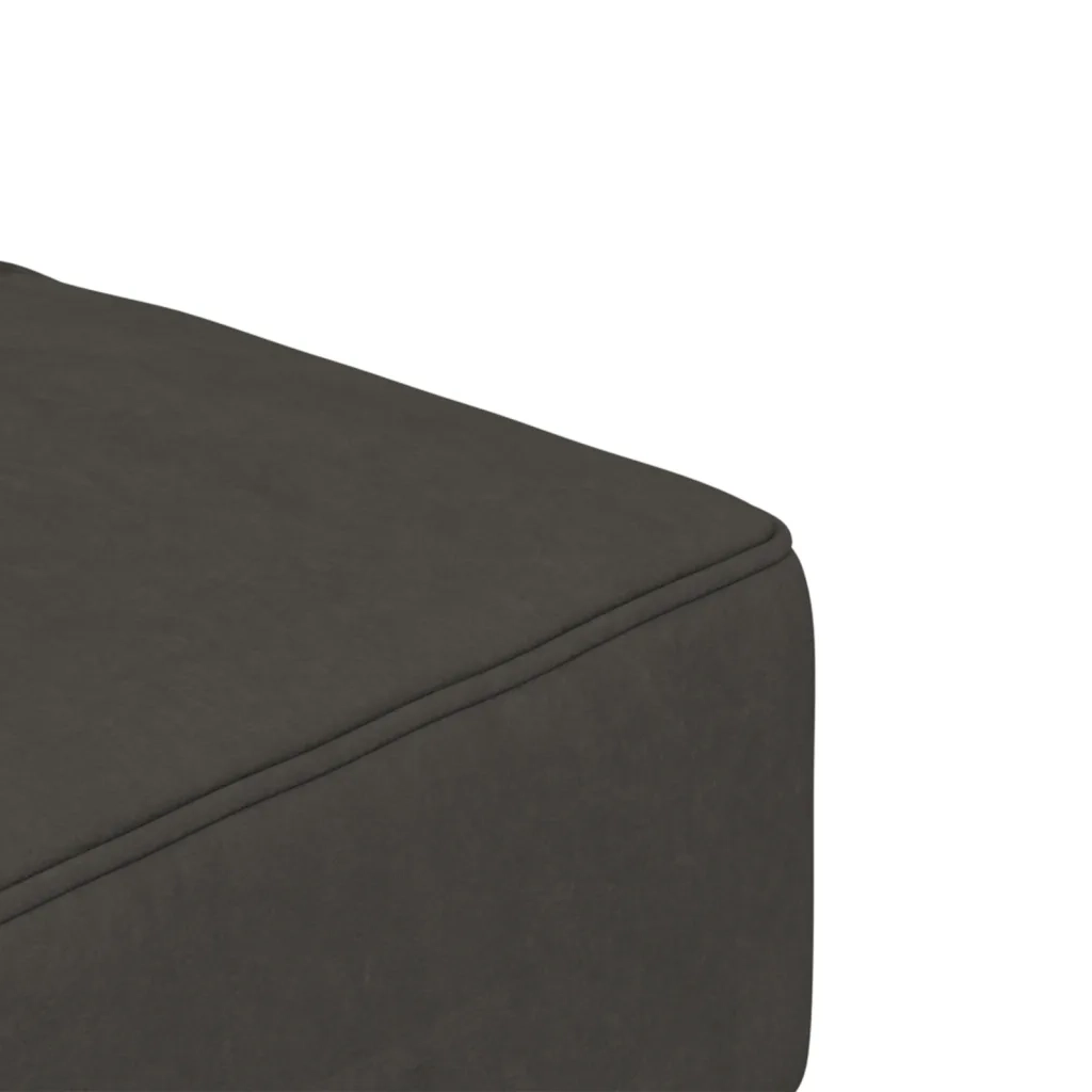 Divano Letto a 2 Posti con 2 Cuscini Grigio Scuro in Velluto 375808