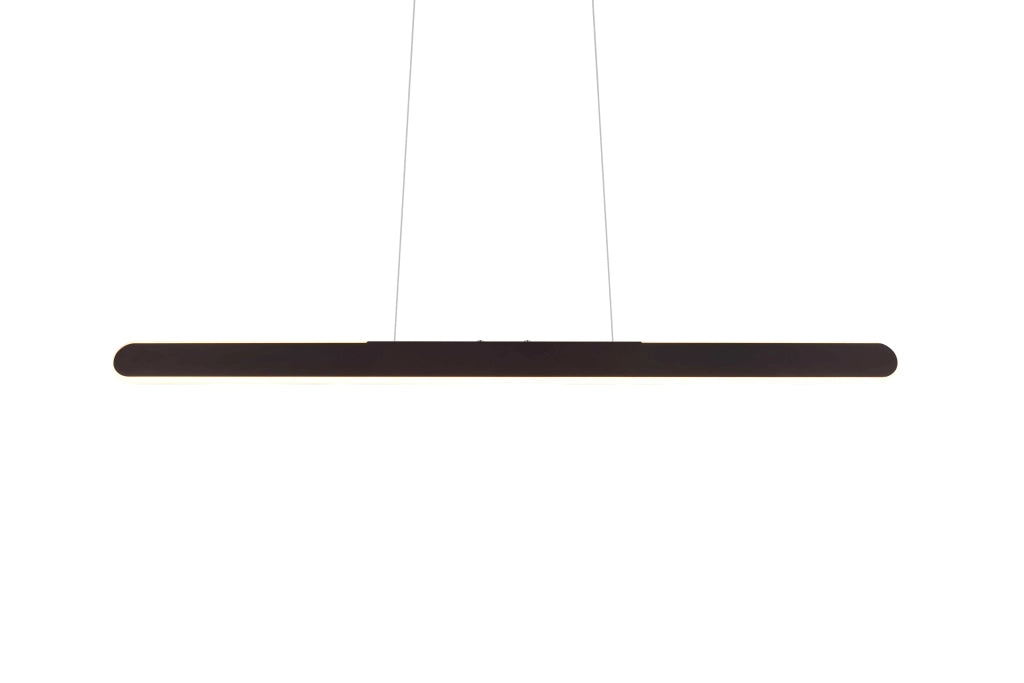 Lampada a sospensione LED a bi-emissione, metallo, nero, L 100 cm, Helios