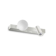 Applique Binomio 2 Luci Led Integrato Bianca