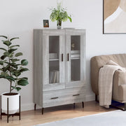Credenza-Buffet-Armadio da cucina Grigio Sonoma 69,5x31x115 cm in Legno Multistrato 629853