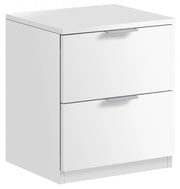 KIT COMODINO 2 CASSETTI 46X38X34 BIANCO
