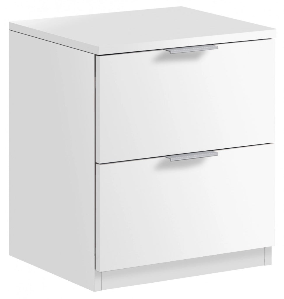 KIT COMODINO 2 CASSETTI 46X38X34 BIANCO