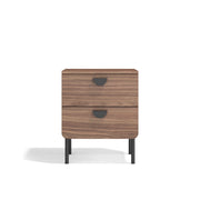 Comodino Herdasa 2 cassetti noce 55×40×34