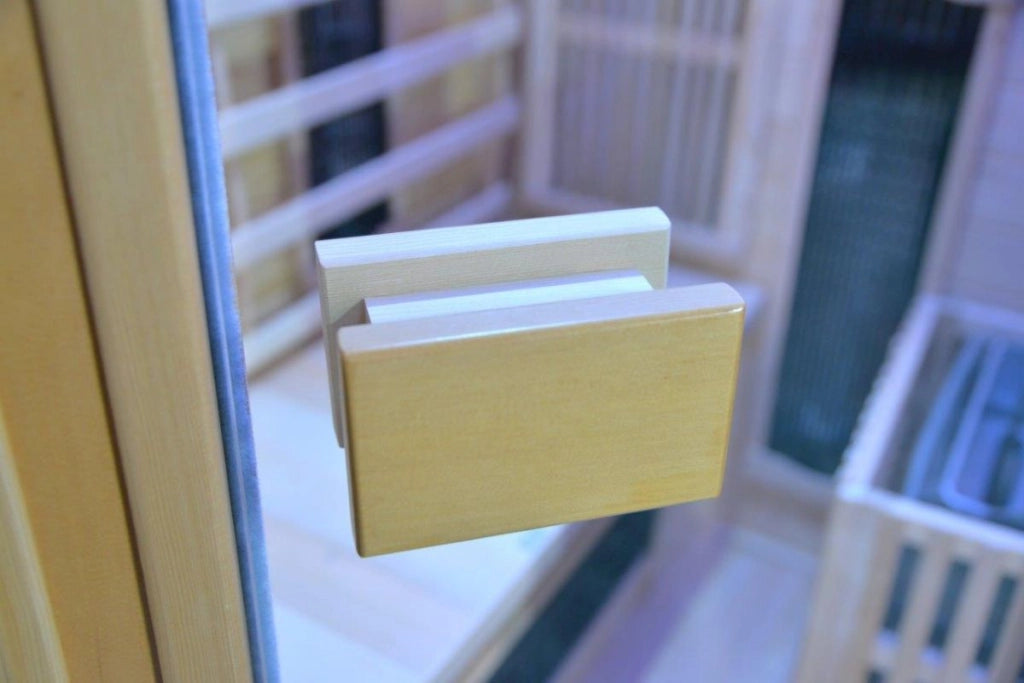 Sauna infrarossi combinata angolare, 2 posti full optional 125x110x190cm Relpunt Overest