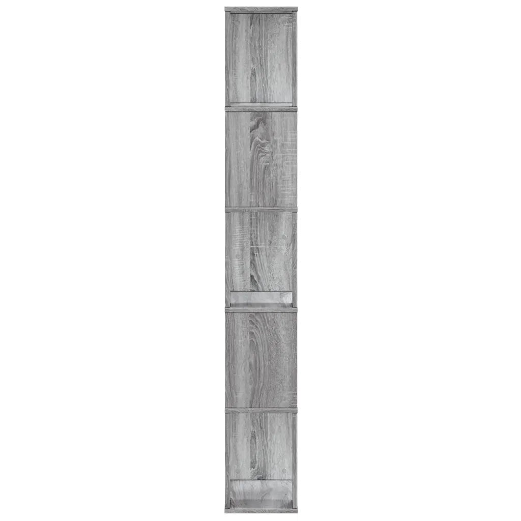 Libreria 5Ripiani Grigio Sonoma 45x23,5x162,5 Legno Multistrato 852785