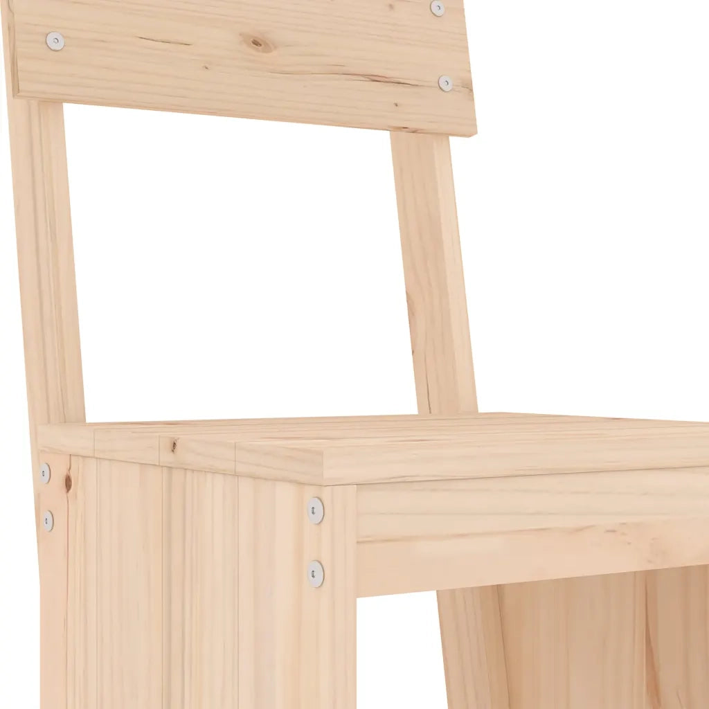 Set Bar da Giardino 7 pz in Legno Massello di Pino