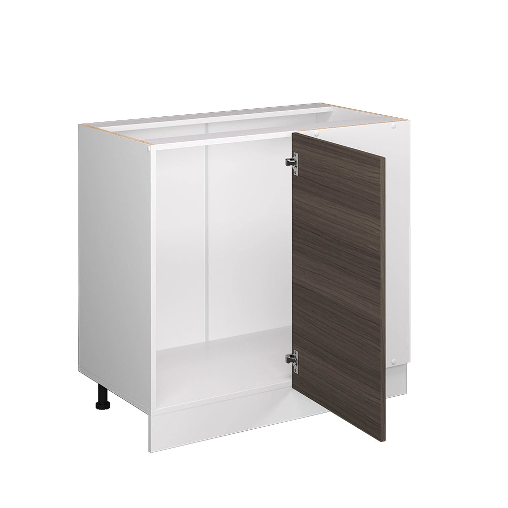 Mobile ad angolo cucina R-Line Grigio nobile/Bianco 86 cm senza piano di lavoro Vicco