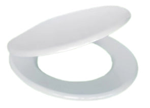 Sedile WC Universale in MDF Bianco Soft Close Sganciabile con Distanza Fori Regolabile 103–210 mm