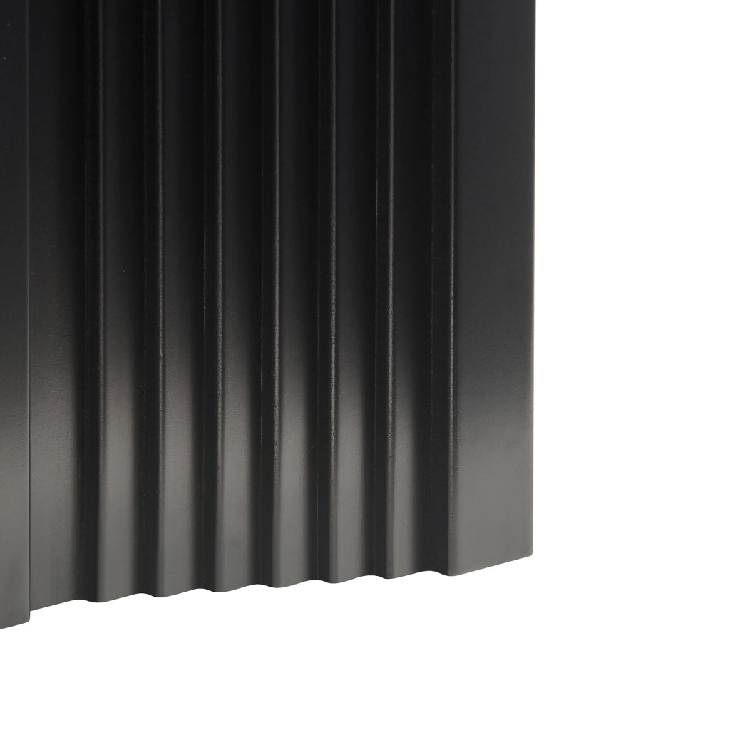 Tavolino Cubo Elverumn con Design Arcuato 45x35x35 cm Nero [en.casa]