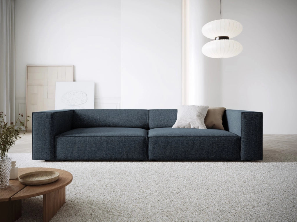 Cosmopolitan Design - Divano "Arendal" 4 posti in ciniglia blu reale 