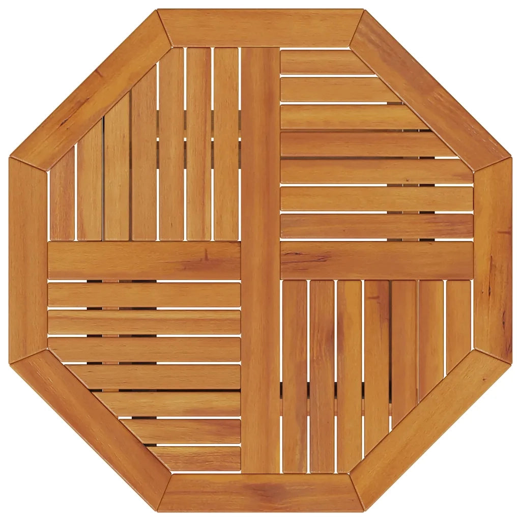 Tavolo da Giardino Pieghevole Ã˜70x75cm Legno Massello di Acacia