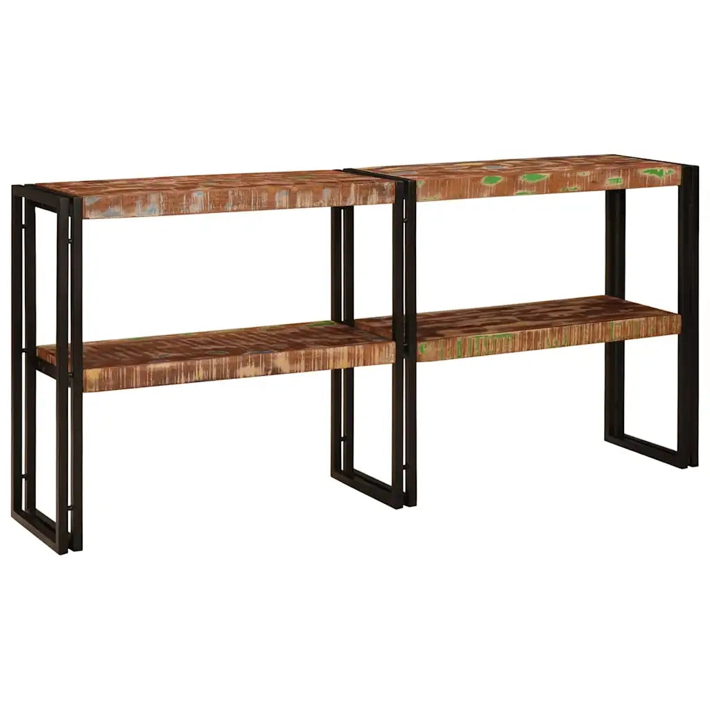 Tavolo Consolle | Tavolo d'Ingresso Multicolore Legno Recuperato Massello