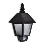 Applique solare da esterno con sensore di movimento 20 x 9,5 x 27,5 cm design moderno lampada da giardino in ABS nero 02_0045851