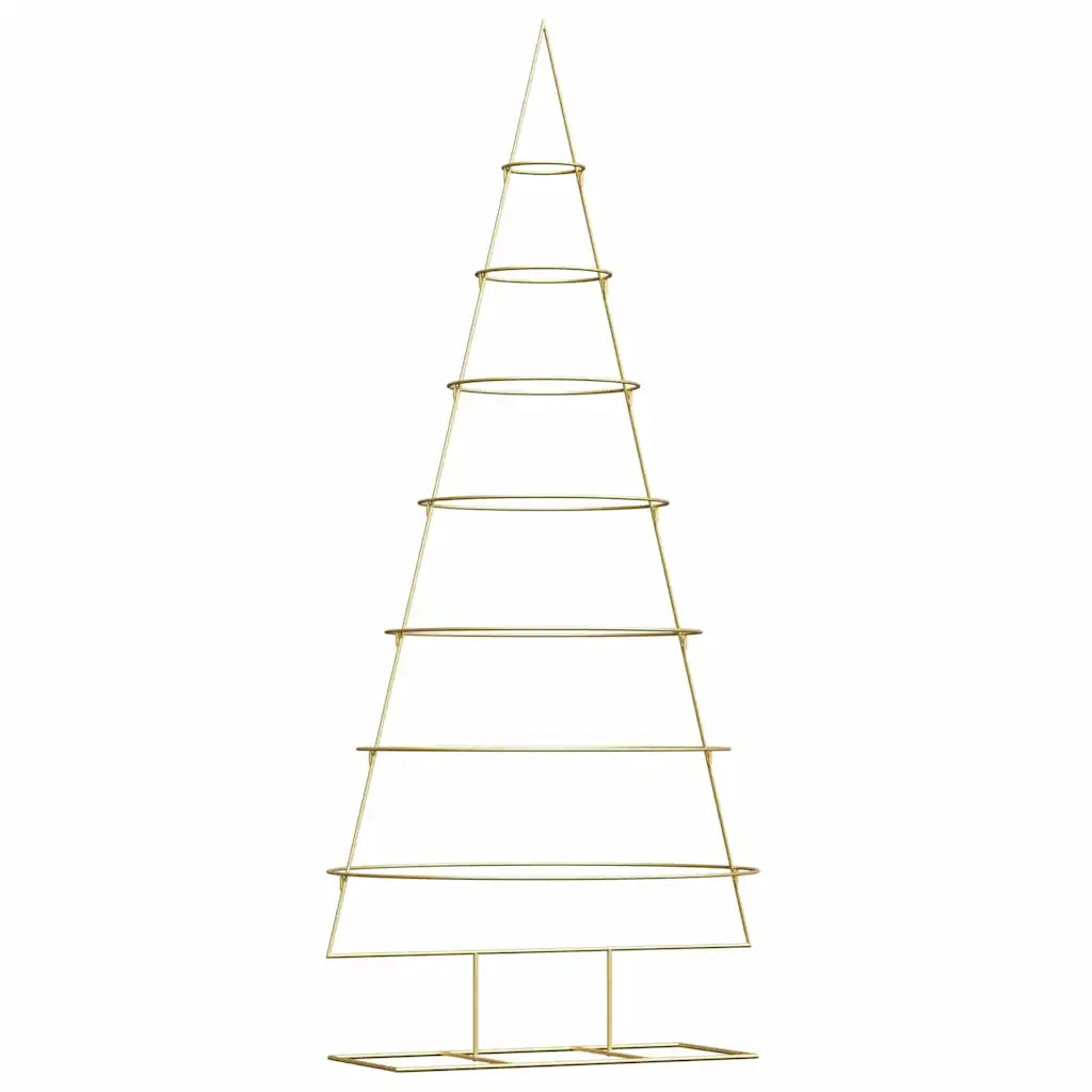 Albero di Natale in metallo con supporto-Decorazioni natalizie Oro 210 cm 636629