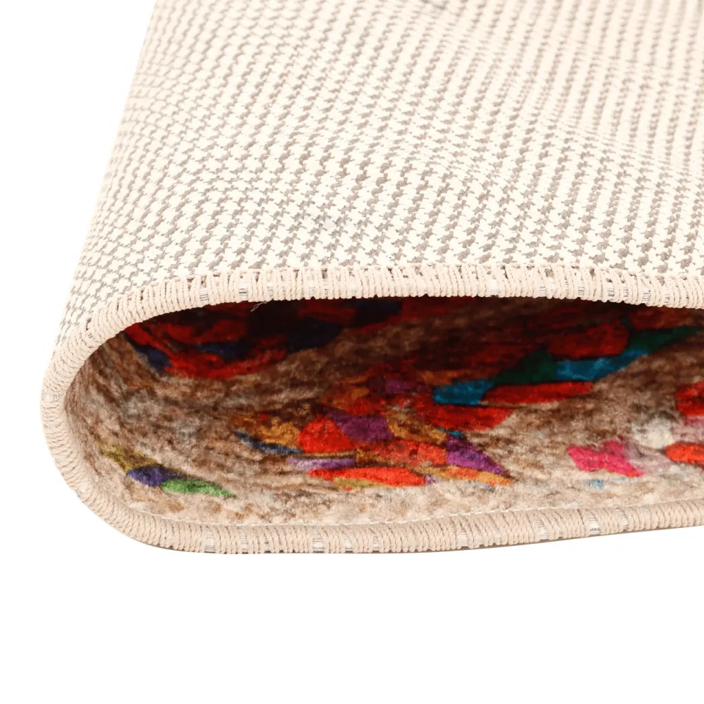 Tappeto Lavabile Multicolore Ã˜ 120 cm Antiscivolocod mxl 132879