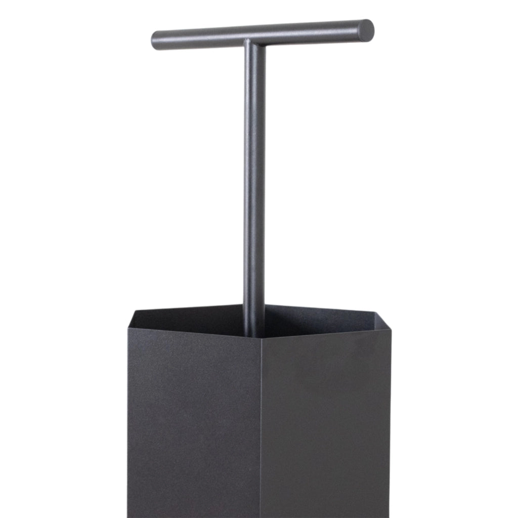 Ohm - Portaombrelli di design con supporto appendi ombrelli e feritoia di svuotamento acqua
