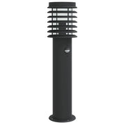 Lampada da terra per esterno con sensore 60 cm acciaio inox nero 02_0042523