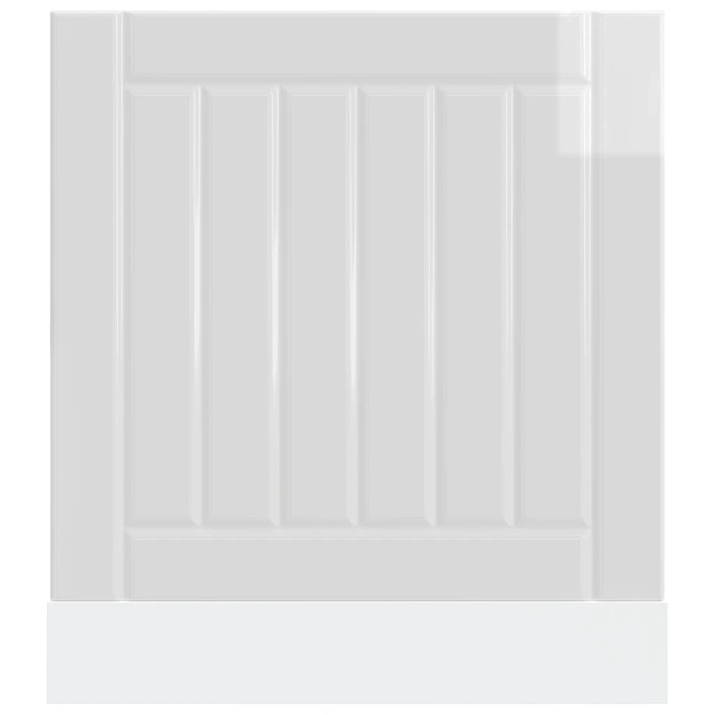 Pannello Lavastoviglie Lucca Bianco Lucido in Legno Multistrato 853899