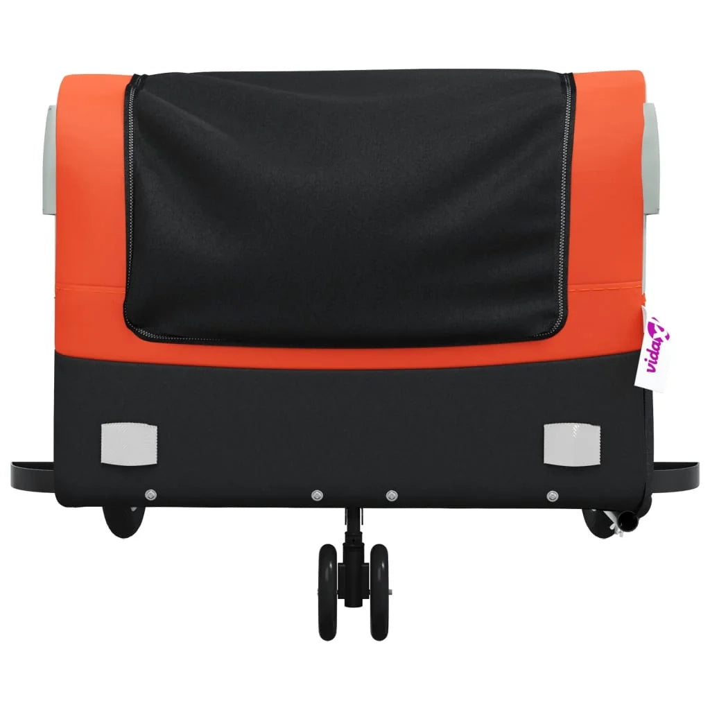 Rimorchio per trasporto biciclette capacità 45 kg ferro arancione 02_0044166