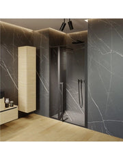 Porta doccia a battente in nicchia LUCID 104 RIHO 120x200 cm