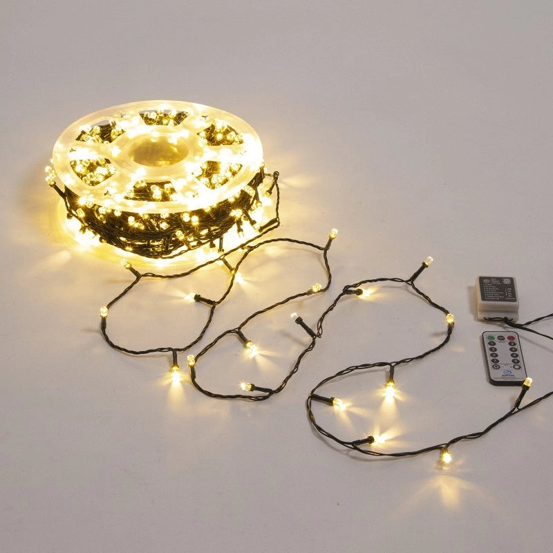 Catena 500 LED Bianco caldo 50m in bobina