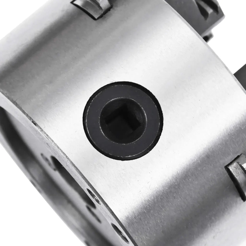 Mandrino per Tornio a 4 Griffe Autocentrante 100 mm in Acciaio CFW7743848