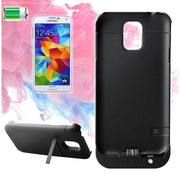 Trade Shop - Custodia Cover Con Batteria Interna X Samsung Galaxy S5 Carica Batteria 3800 Mah -