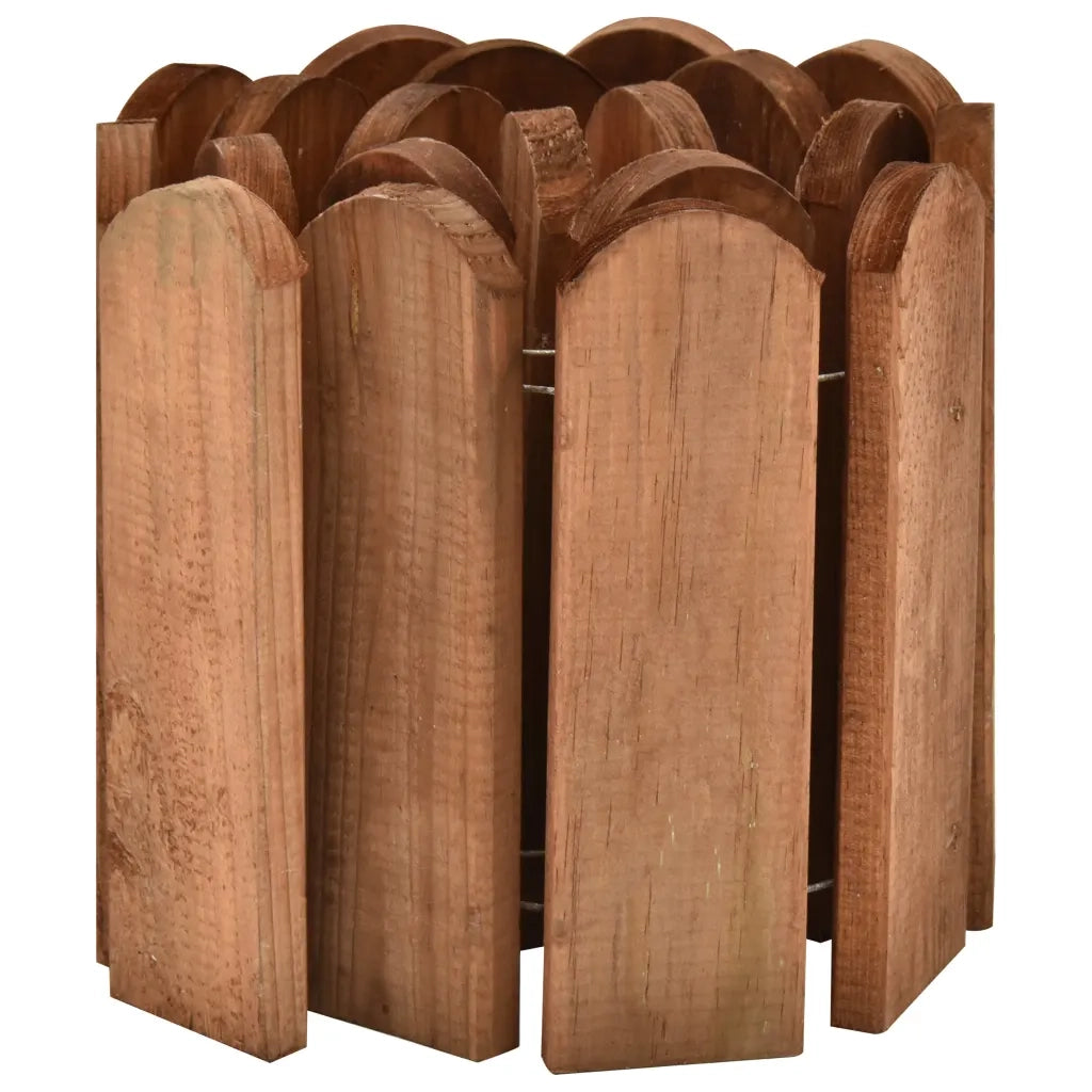 Rotoli di Bordura 2 pz 120 cm in Legno di Pino Impregnato 3053644