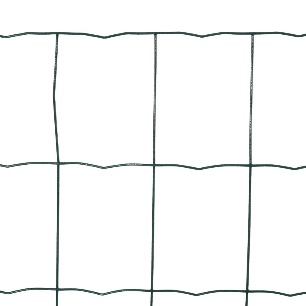 Easycomfort Rete per Recinzioni in Metallo con Rivestimento in PVC, Rotolo da 10x1m, Verde