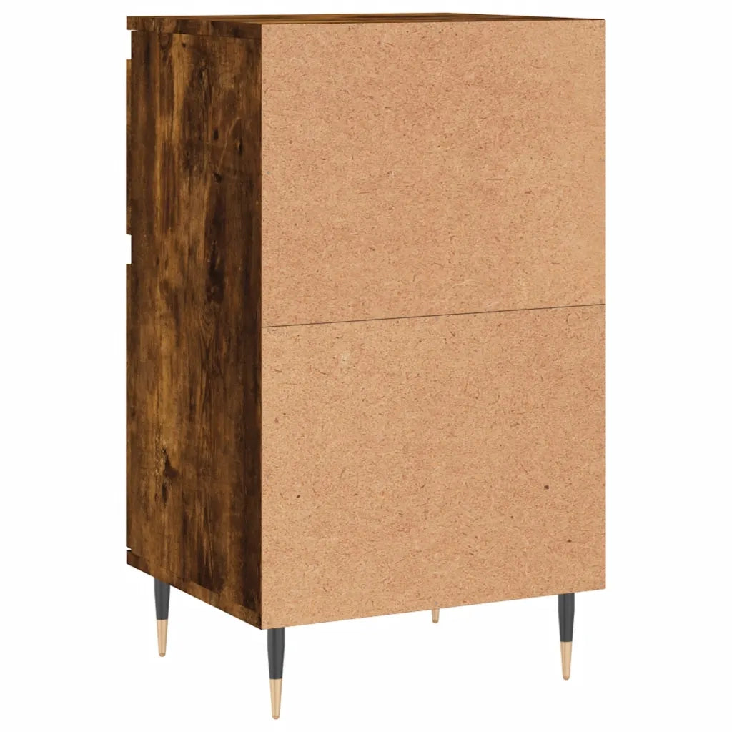 Credenze 2 pz | Madia | Buffet da pranzo | Armadio da pranzo Rovere Fumo 40x35x70 cm in Legno Multistrato