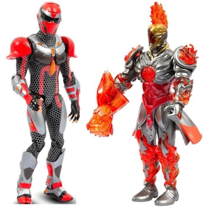 Scatola di figure - GORMITI - Scion e Gormiti associati al Fuoco - Zane e Fireon - 15 cm - da 4 anni - GRV192