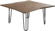 Tavolino da caffè Yan, Artigiano, 80 x 80 cm, da utilizzare come superficie d'appoggio e tavolo centrale nel soggiorno