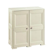 ARMADIO 2 MODULI ANGORA 79X43X85,5 CM CON ANTE EFFETTO LEGNO – MOBILE CONTENITORE PER ZONA LIVING CON RIPIANI INTERNI