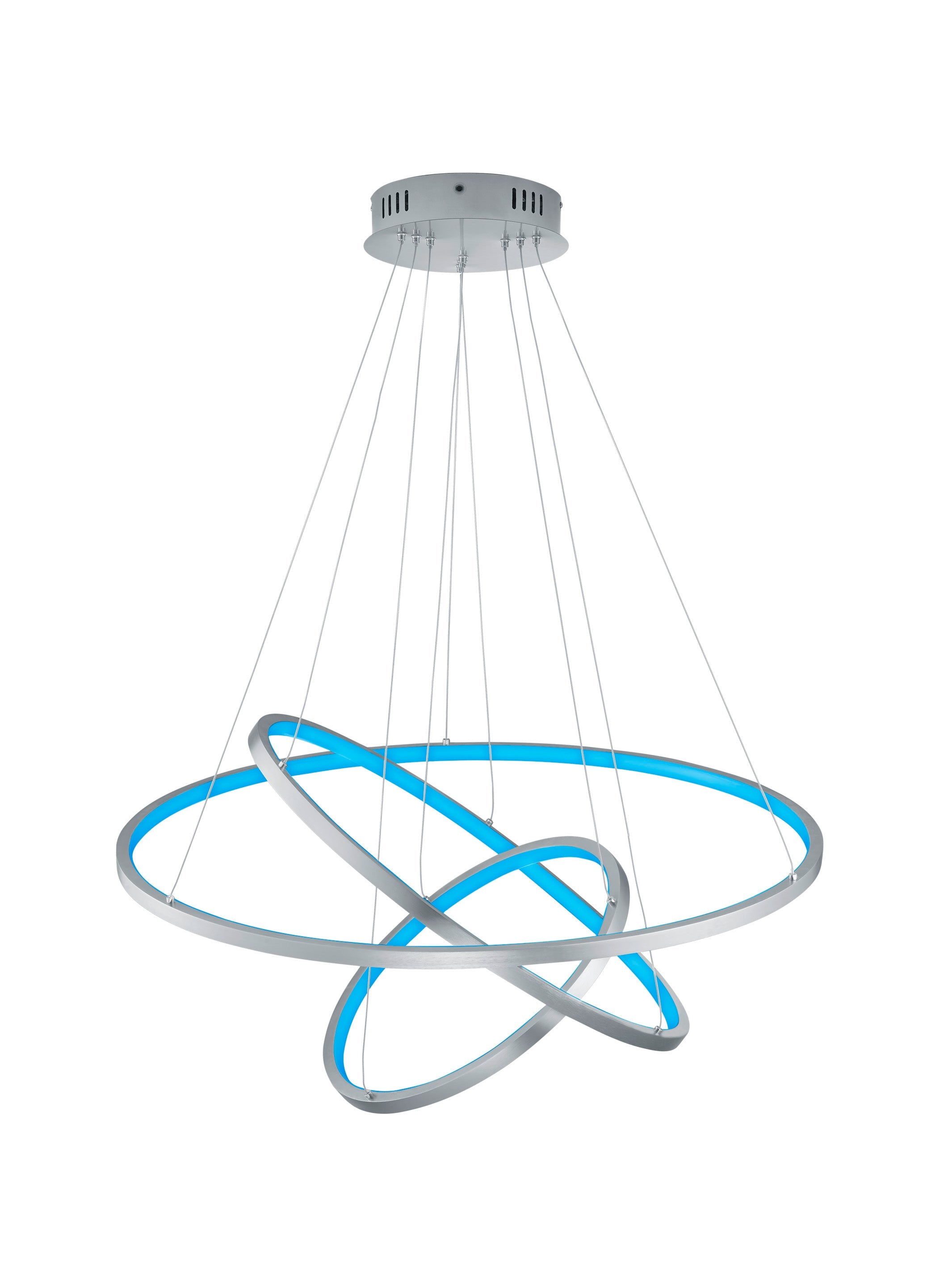 Lampada a Sospensione da Interno a LED in Metallo Nickel Opaco
