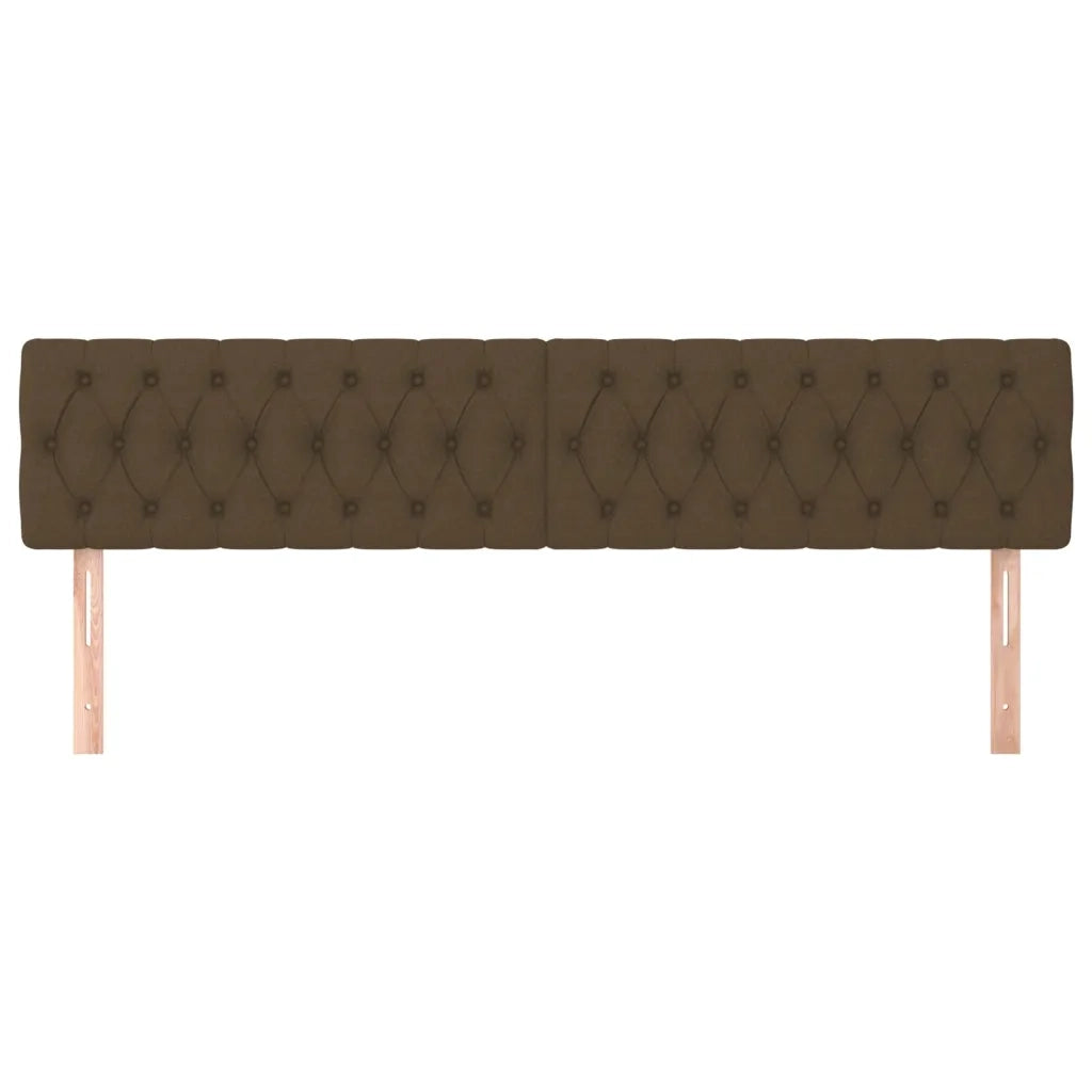 Testiera Marrone Scuro 180x7x78/88 cm in Tessuto 346371