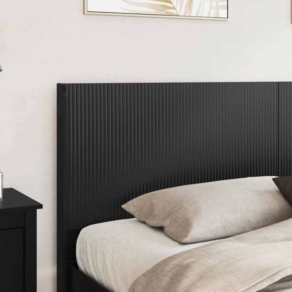 Struttura del letto con stoccaggio e testata Nero 200 x 200 cm 3413918
