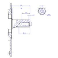 LIFAN KP460-R Motore a benzina 22 mm 16,3 CV a 1 cilindro per piastre vibranti e macchine edili