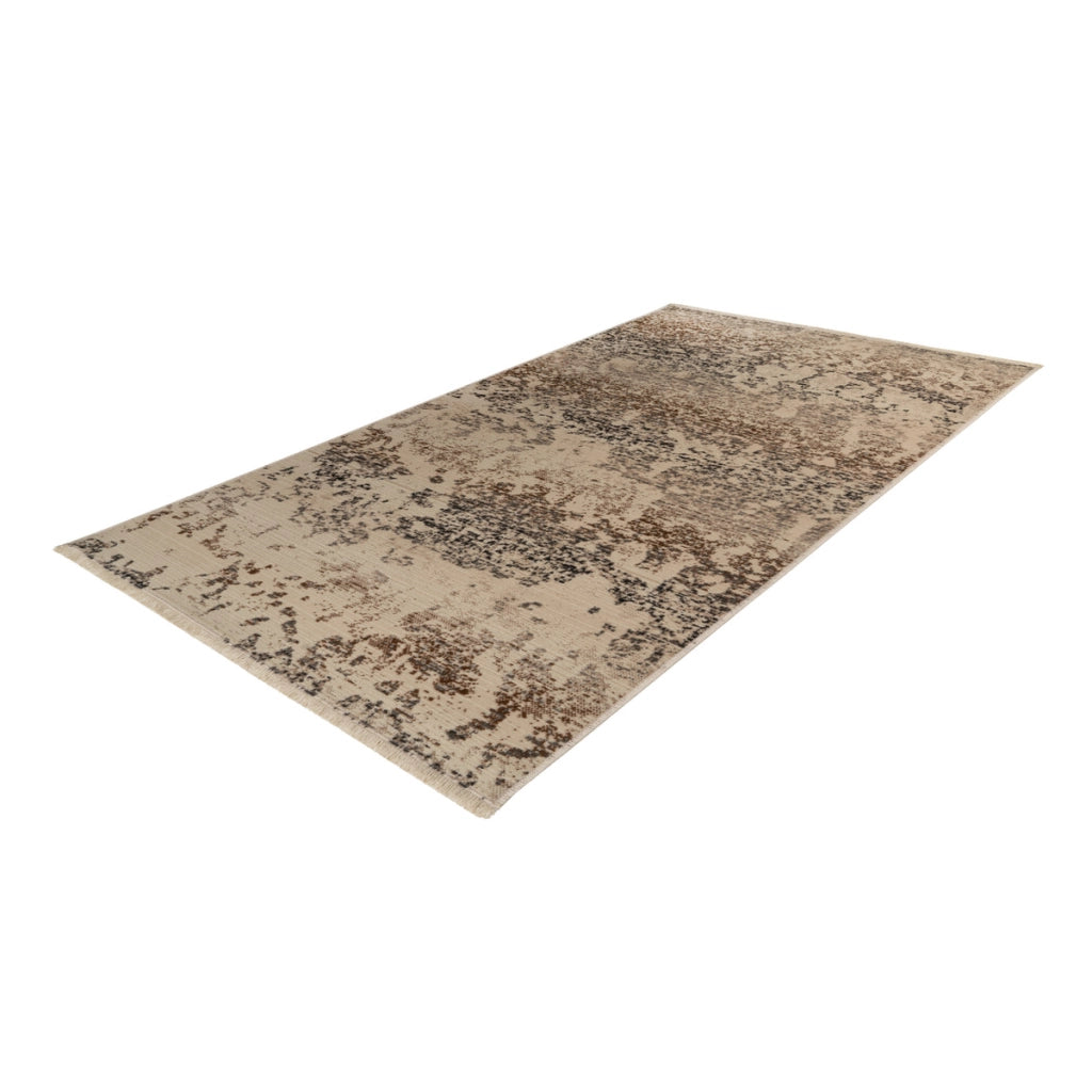 Tappeto moderno Charin Beige in stile vintage